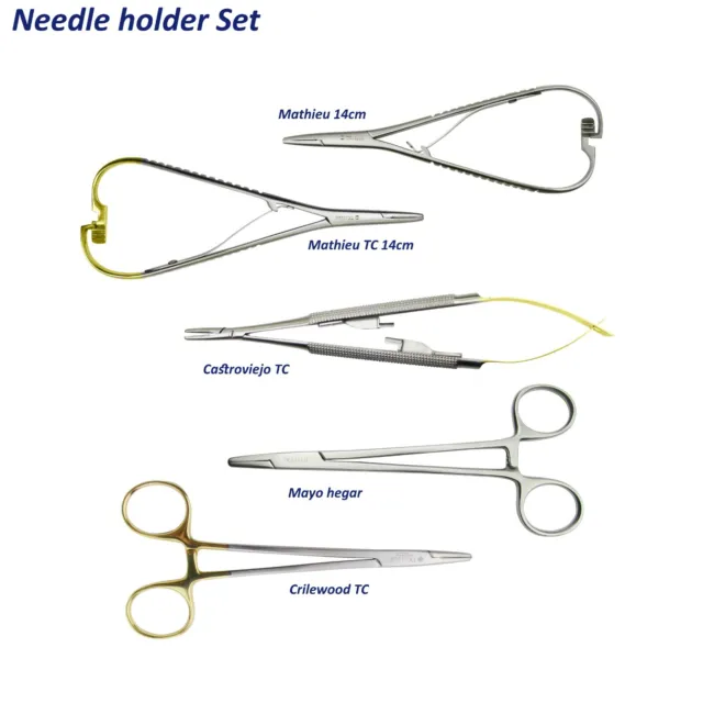 Aiguille Support Mathieu Crilewood Castroviejo Mayo Hegar Ortho Ligature Forceps