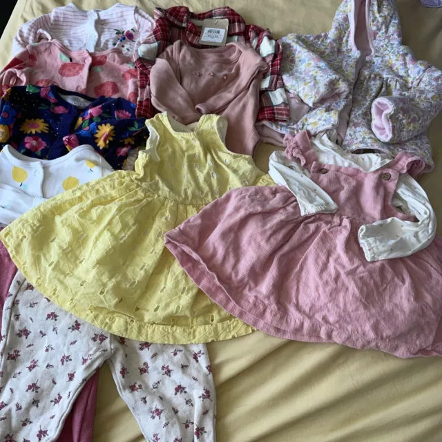 Bnwt Tu Nutmeg F&f Stunning 3 6 Months Girl Bundle Joggers Dress Summer Bright