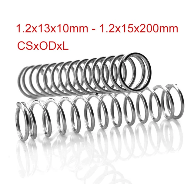 Wire Dia 1.2mm OD 13-15mm Y-shaped Stainless Steel Compression Spring Springs