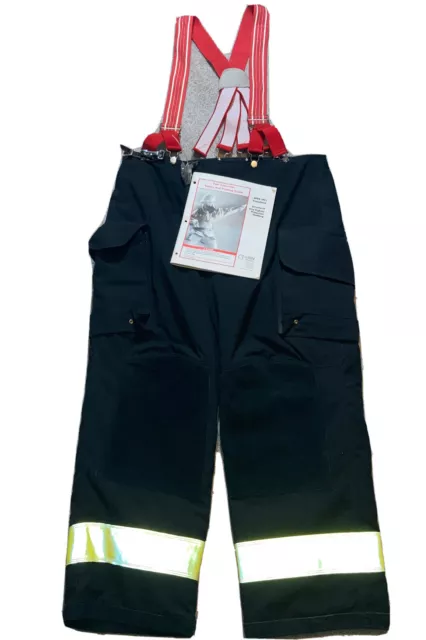 New Never Worn Janesville Lion Firefighter Turnout Pants Black 42L  2001