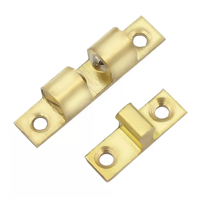 Reliable Solid Brass Adjustable Double Ball Catch for Wooden Entryways