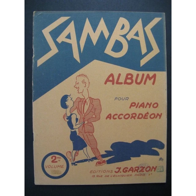 Sambas Album 2e Volume 12 pièces Piano ou Accordéon 1951 2