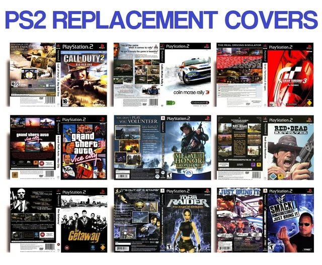 RETRO SONY PLAYSTATION 2 Ps2 Game Replacement Case Covers £3.50