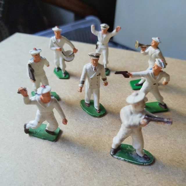 Lot De 8 Soldats De Plomb Starlux Vintage – Collection Jouets Anciens