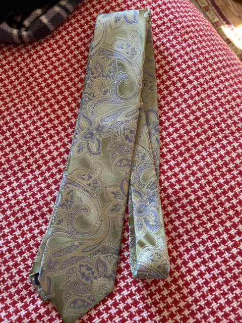 neiman marcus  silk tie paisley print