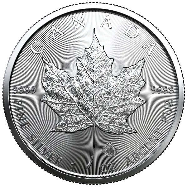 1 Oz 99.99% Fine Silver 2023 Canadian Maple Leaf Bullion Coin New in Pouch