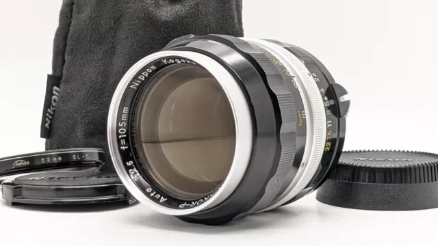 [N Mint] Nikon Nippon Kogaku Nikkor-P Auto 105mm F/2.5 Non-Ai Mf Lente De Japón