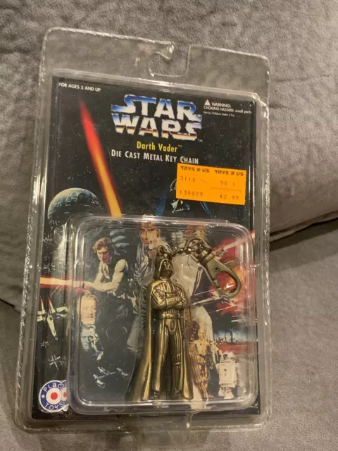 STAR WARS-PLACO 1996 DIECAST METAL KEY CHAIN - DARTH VADER - Still in Package