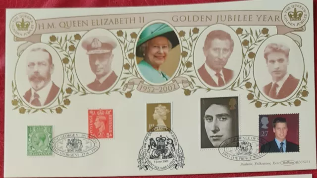 Gb - 2002 - "Qeii Golden Jubilee " - Benham Ltd Edition Fdc - Blcs231 - Superb