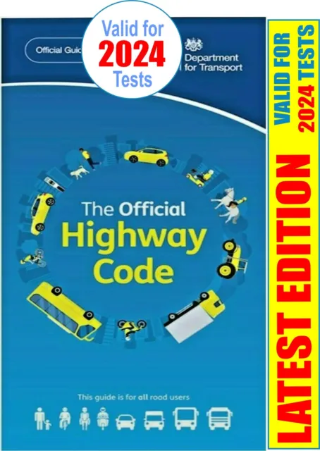 Highway Code Book, Official Edition Valid for 2024 Tests