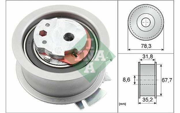 INA Galet tendeur pour VOLKSWAGEN GOLF 531 0628 30 - Pièces Auto Mister Auto