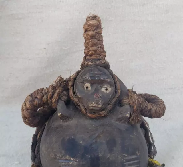 African Tribal Art Wooden Carved mask  Tubular Eyes Liberia African Art 14