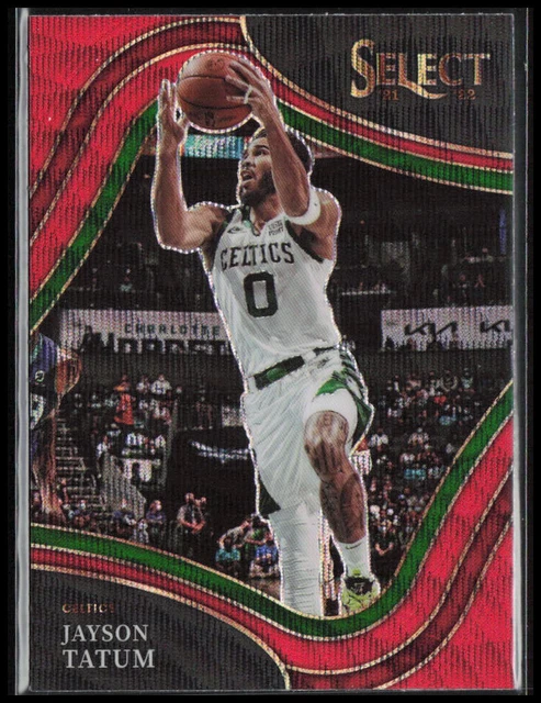 JAYSON TATUM #206 2021-22 Select Courtside Red Wave PRIZM Celtics 