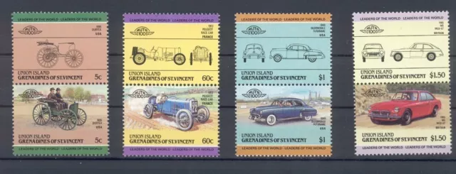 Union Island / Satz 2 Auto / Oldtimer / Automobil  ** Leaders of the World