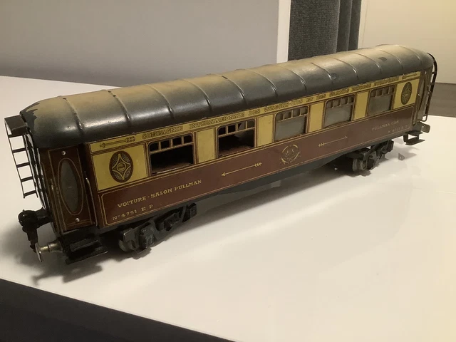 Lot De 3 Wagons/voyageurs JEP échelle 0 - Époque 2 - Attelages à Croc