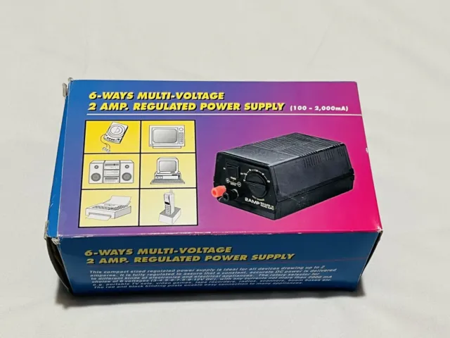 MCM 6-Ways Multi-Voltage 2 Amp Regulated Power Supply 28-2200