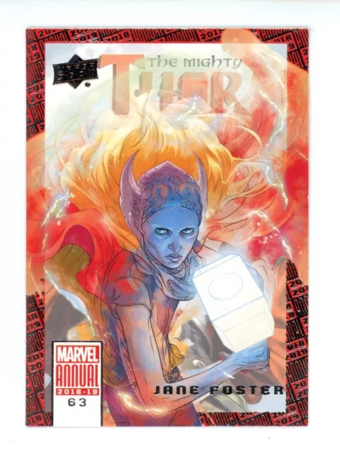 2018 Upper Deck Marvel Annual The Mighty Thor Jane Foster #63