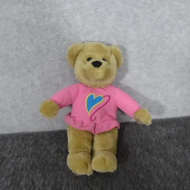 Hallmark Kissing Bear 10 inch Plush Stuffed Teddy Valentines Love Magnetic Pink