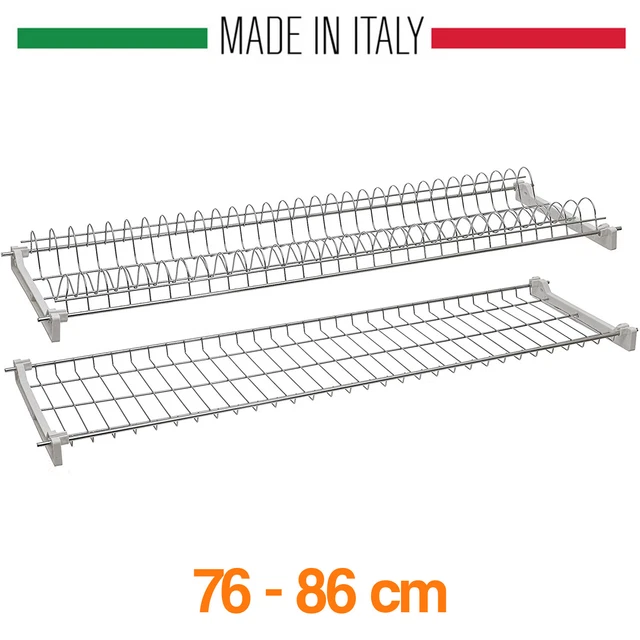 Scolapiatti A Incasso Grigio Metallo - Per Pensili 80 Cm - Foto 11