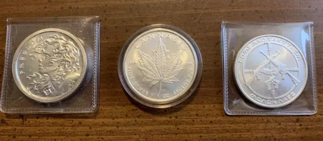 5 - 1 oz PIÈCE ARGENT LIBERTÉ fille trivium cannabis 2e amendement bouclier SBSS !