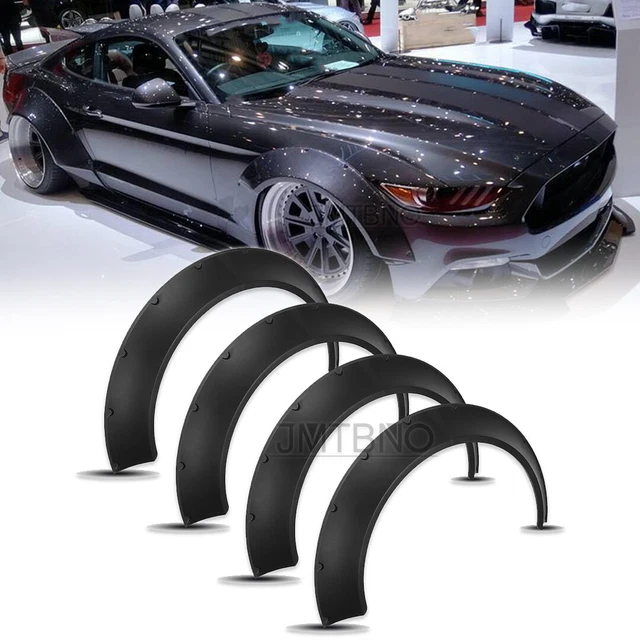 4.5'' FENDER FLARES Extra Wide Body Kit Wheel Arches For Ford Mustang