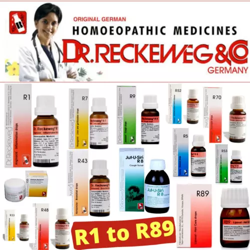 Dr.Reckeweg R1 to R89 Germany Homeopathy Drops - 22 ml Packs | FREE SHIPPING.