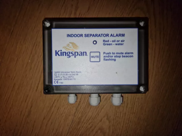 Separator Alarm Kingspan 14400 Universal Tank Alarm. New. Missing Screws