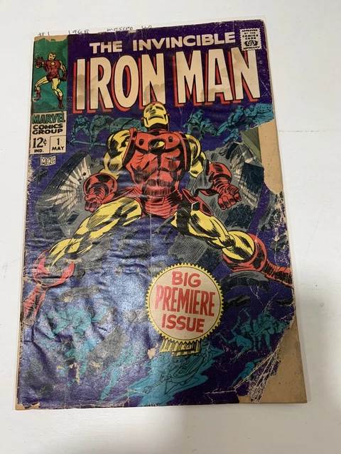 Marvel Comics 1968 Invincible Iron Man #1 Big Premiere Issue Original 1st MCU