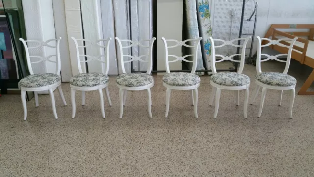 6 Wonderfully Stylish Hollywood Regency Dorothy Draper Style Dining Chairs