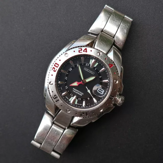 SEIKO PERPETUAL CALENDAR Quartz Watch 8F56-0020 Reloj Montre Orologio Uhr  Japan EUR 69,99 - PicClick IT