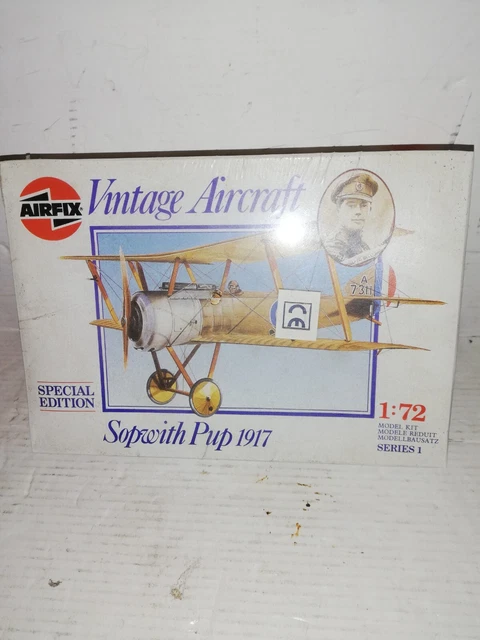 Avion Sopwith Pup US Army 1917 - Maquette Métal Moulé 25cm Gearbox 1/32
