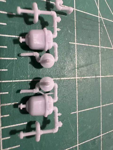 HO Scale Gas Meter - Commercial Utility Connection / Natural Gas Valves - Small