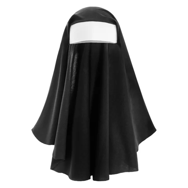 Adult Nun Priest Dressing Up Cosplay Accessories Durable 5-Piece Props Kit Gift