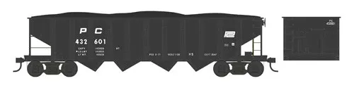 Bowser N Scale PRR Class H21a 4-Bay Hopper Penn Central/PC (H5/Black) #432601