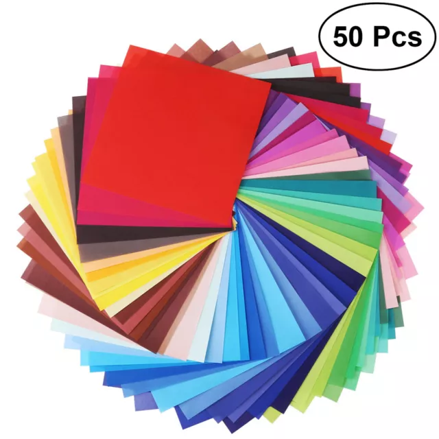 50 blätter Origami Lebendige Farbige Papier Seitige Platz für Kunst Handwerk h