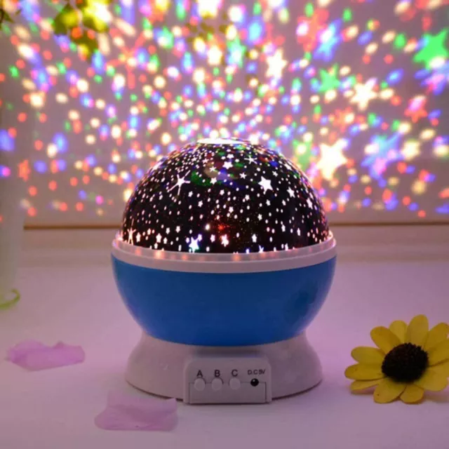 Star Sky Projector Light Lamp Rotating Starry Baby Room LED Night Kids Gift AU