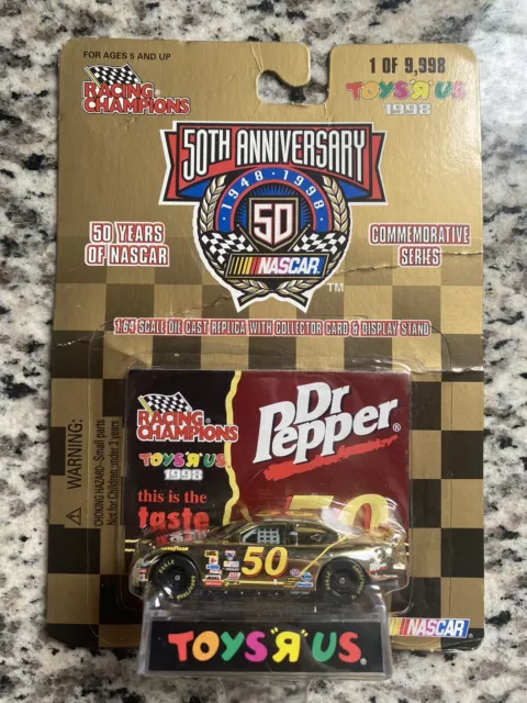 Racing Champions 50th Anniversary NASCAR Toys R Us 1998 #50 DR PEPPER CAR