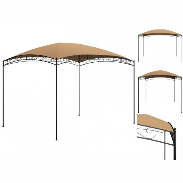 Pavillon Gartenzelt 3x4x2,65 M Taupe 180 G / M²