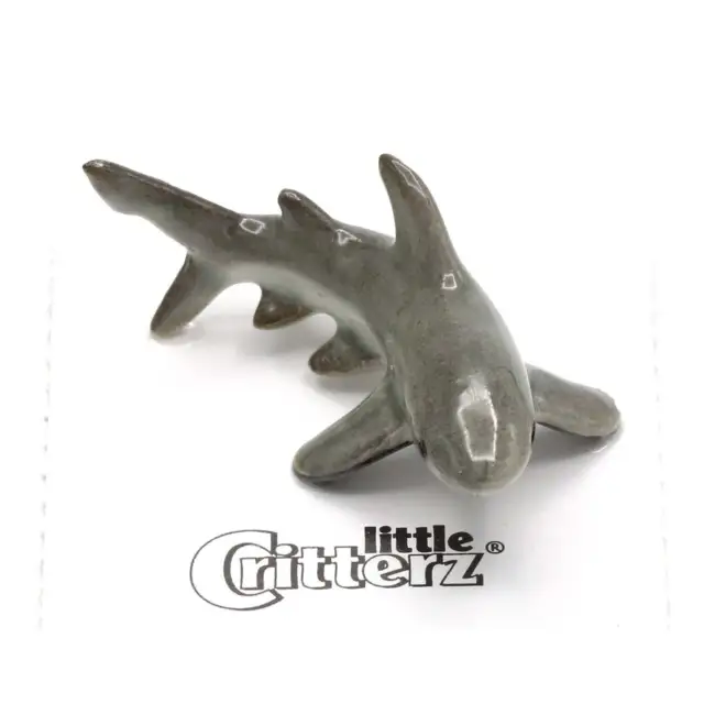 Little Critterz Shark Great White Shark "Ambush" - Miniature Porcelain Figurine