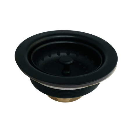 KINGSTON BRASS K111BMB Stainless Steel, Kitchen Sink Basket Strainer, Kitchen