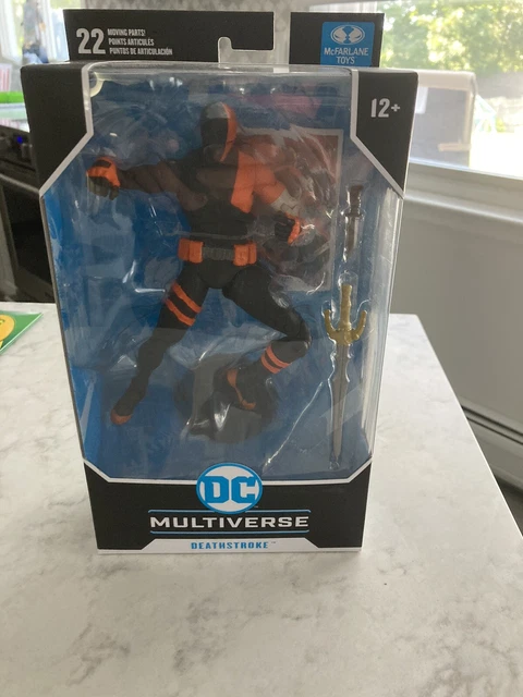 McFarlane Toys, DC Multiverse, Figura de Acción Super Powers Deathstroke (Judas Contract) con 5 Puntos de Articulación, Figura Coleccionable Retro de los Años 80