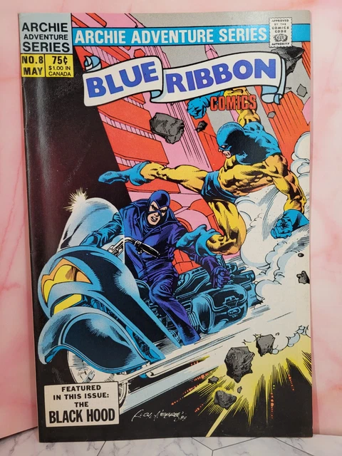 Blue Ribbon Comics #8- 1984, Neal Adams, Alex Toth, Black Hood, Archie, FN/VF!