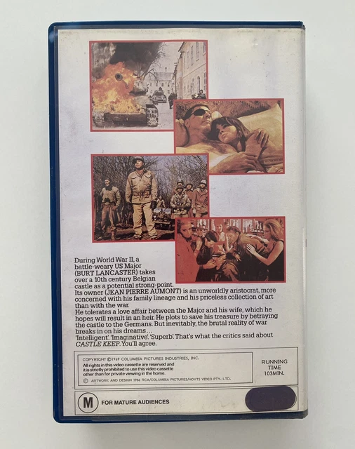 CASTLE KEEP [VHS] RCA Columbia Hoyts Big Box Ex-Rental Video Tape ...