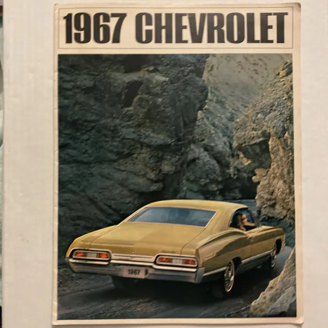 1967 Chevrolet Factory Large Prestige Dealer Sales Brochure All Big Chevy Models