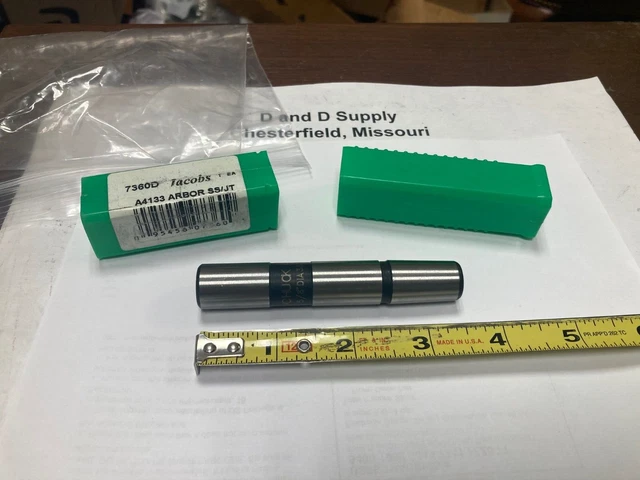 Jacobs 7360D, A4133, 5/8" to 33JT Adapter, 3.656" OAL