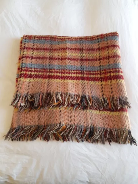 Vintage Macnab Of Haddington wool blanket Scotish wool tapestry *