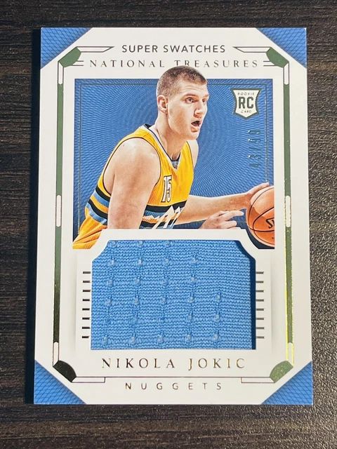 2015 National Treasures Nikola Jokic Super Swatches Patch RC /99 Rookie Jersey