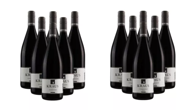 Weingut Kraus: 12 Fl. x 1,0 l Rotweinprobe Nr. 1 Dornfelder/ Portugieser