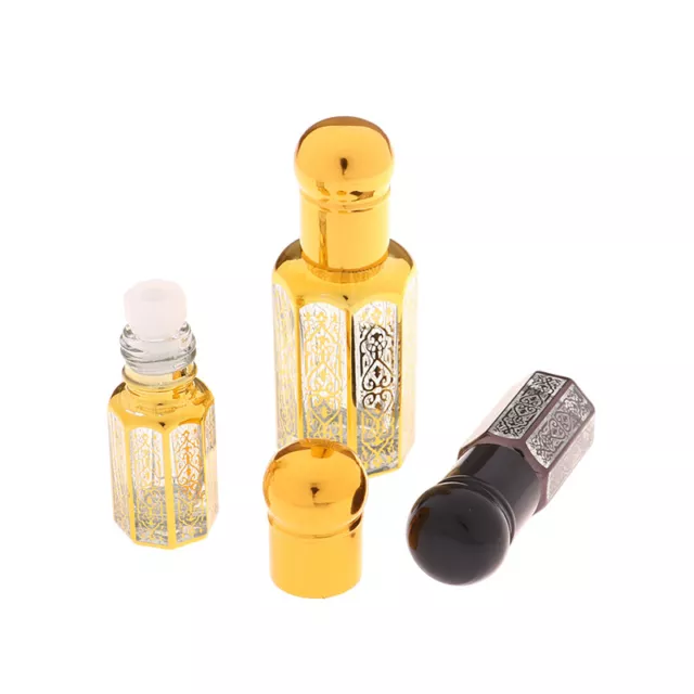 3/6/12ml Roll on Glass Essential Oil Ball Empty Bottle Upscale Perfume Walk B-wq