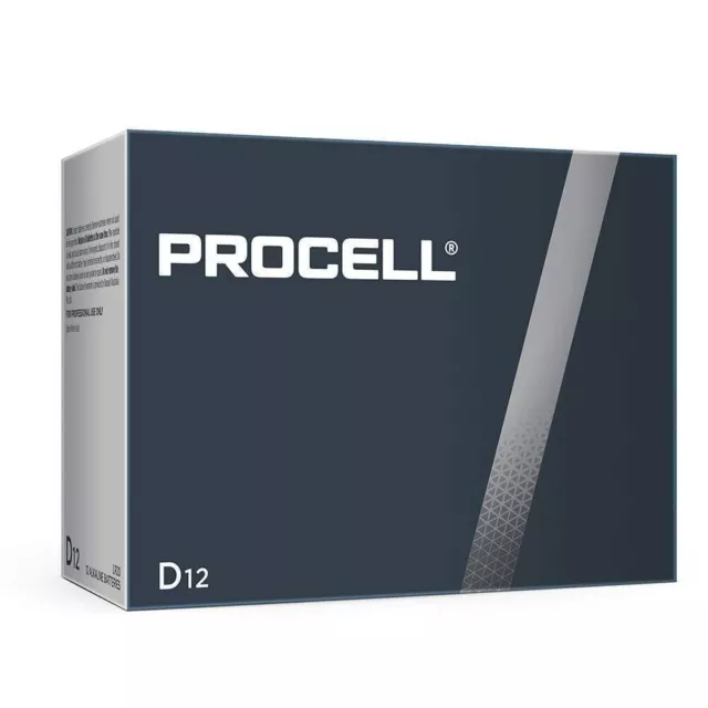 Duracell Procell PC1300 Industrial Grade D Size Alkaline Battery Pack of 12